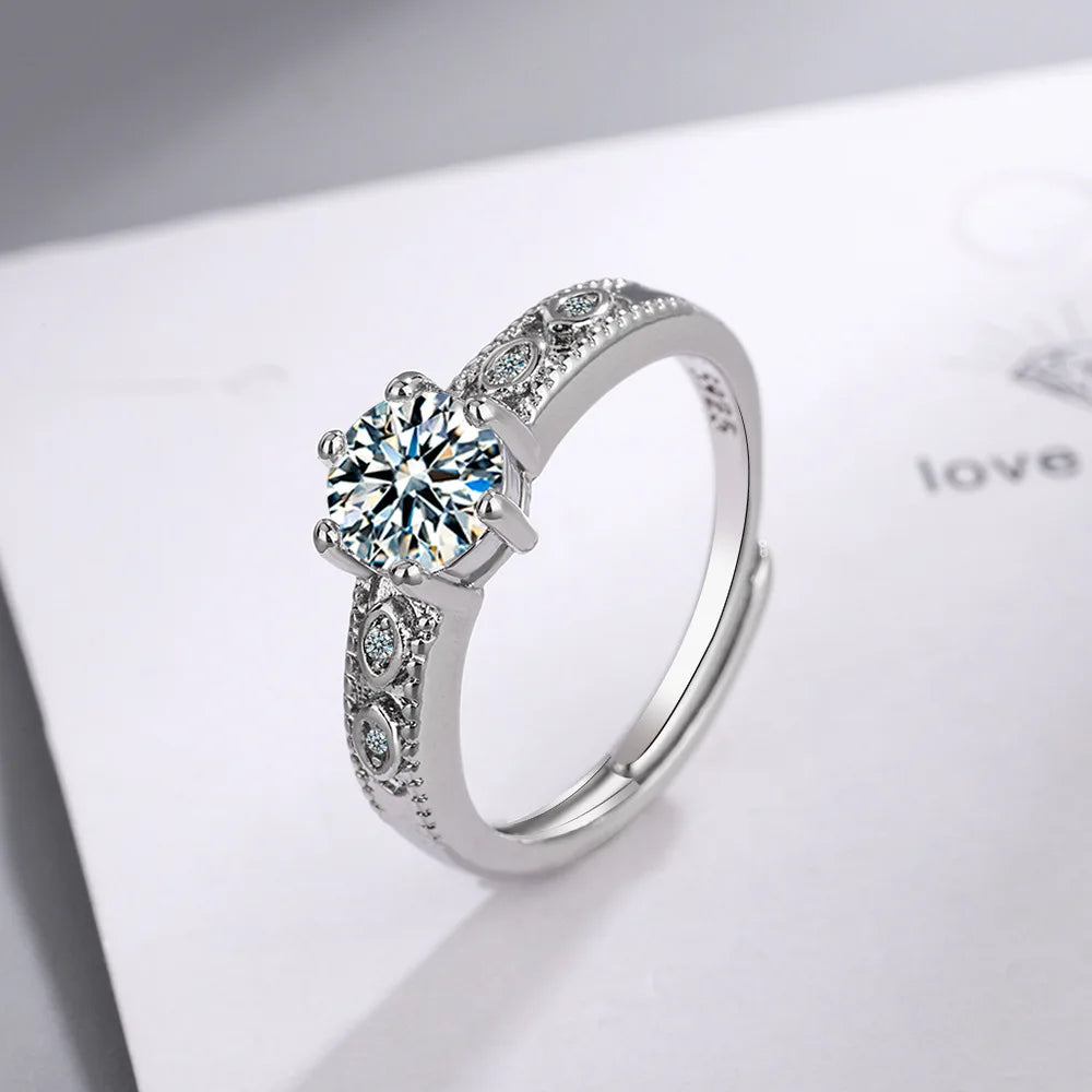 S925 Adjustable Zircon Ring