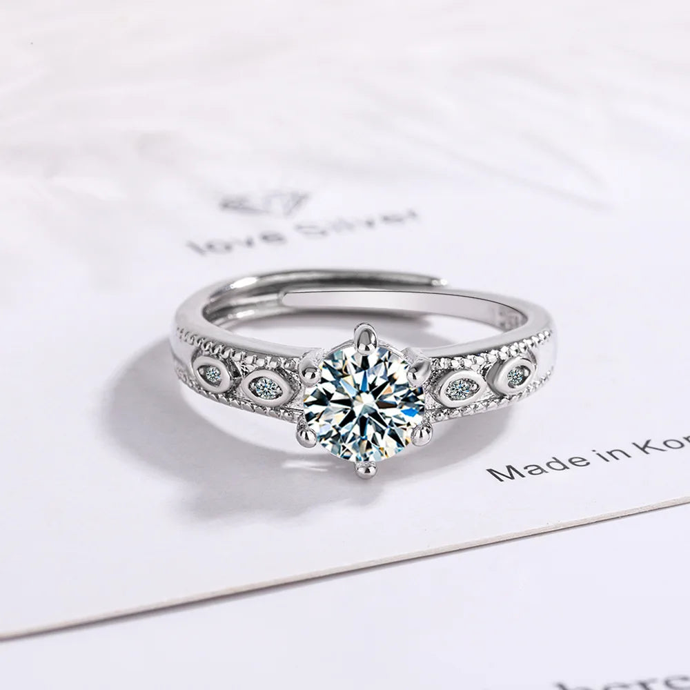 S925 Adjustable Zircon Ring