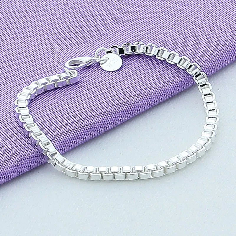 925 Sterling Silver Venetian Bracelet