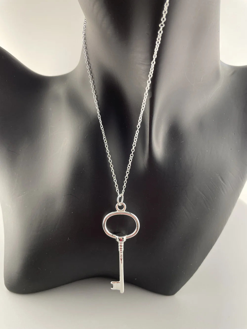 925 Sterling Silver Key Pendant Necklace