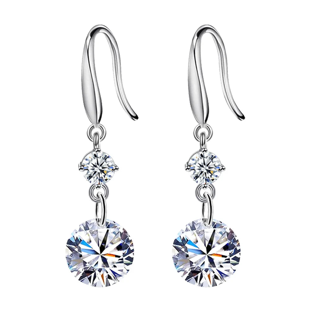 Elegant Zircon Ball Drop Earrings for Women