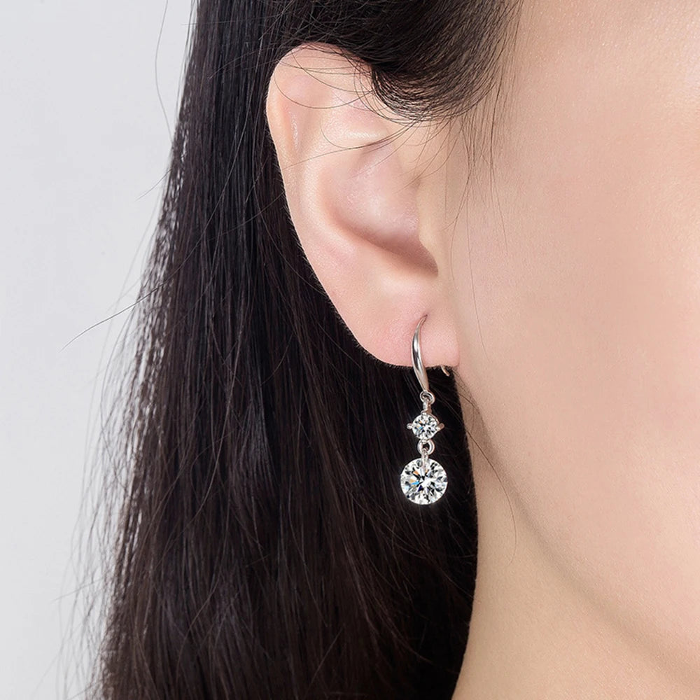 Elegant Zircon Ball Drop Earrings for Women