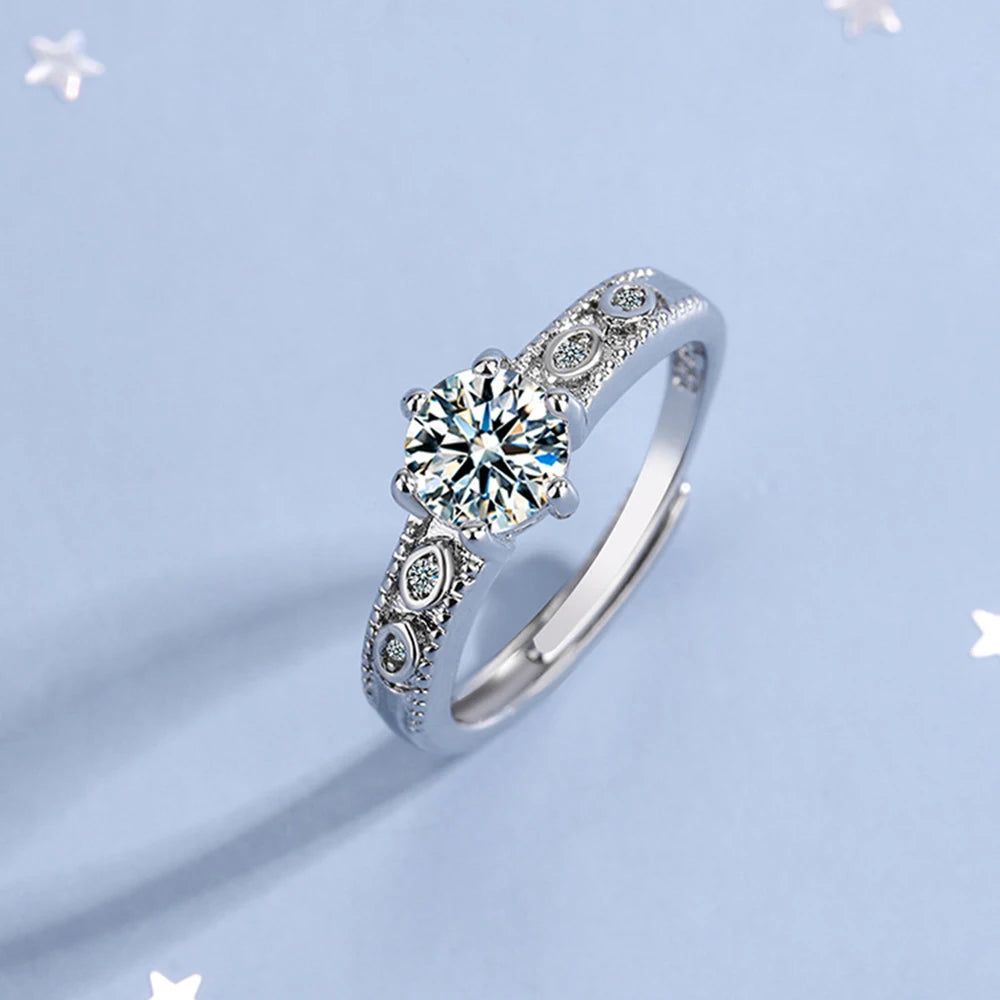 S925 Adjustable Zircon Ring