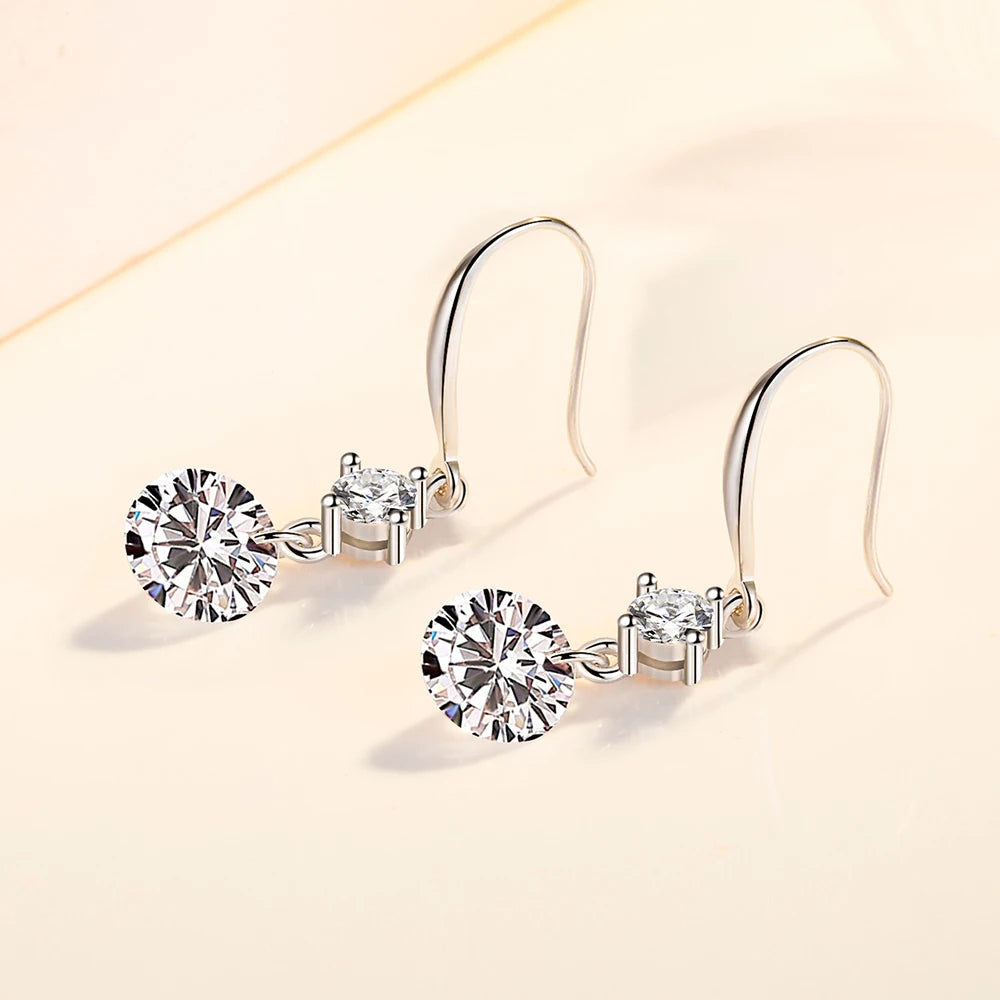 Elegant Zircon Ball Drop Earrings for Women