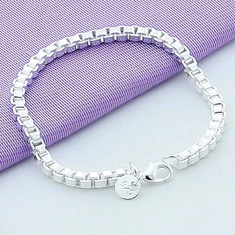 925 Sterling Silver Venetian Bracelet