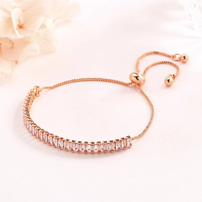 S925 Tennis Chain Crystal Bracelet