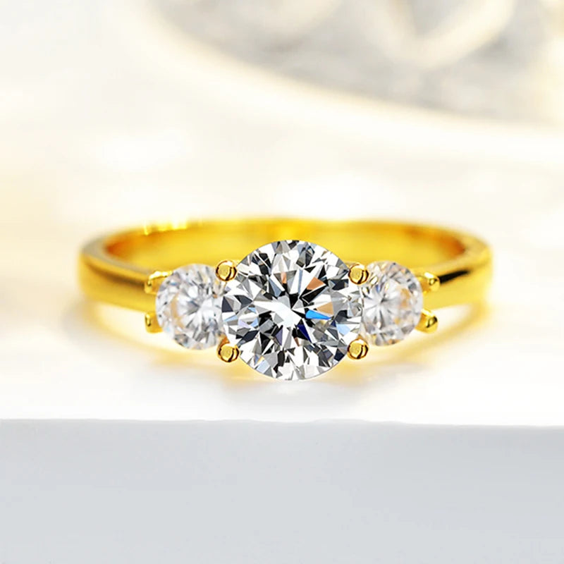 1.6CT Moissanite Wedding Band in 14K Gold