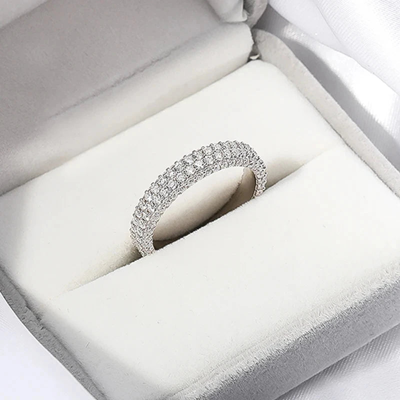 2.5CTW Moissanite Full Eternity Wedding Band