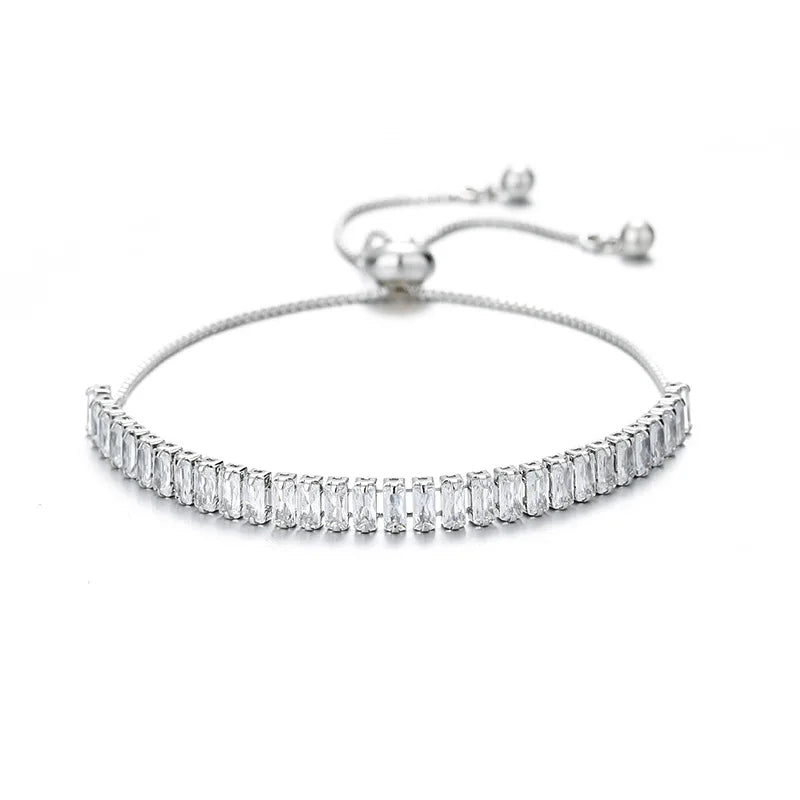 S925 Tennis Chain Crystal Bracelet