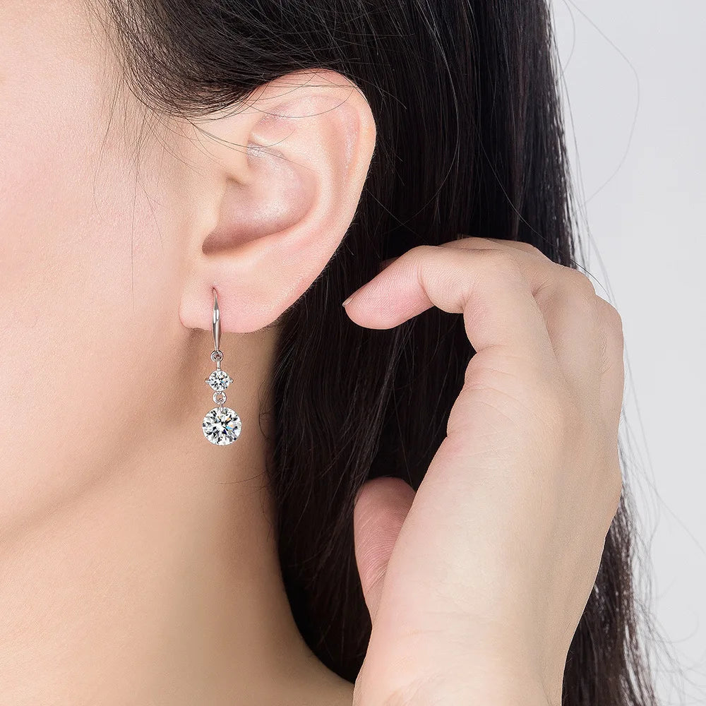 Elegant Zircon Ball Drop Earrings for Women