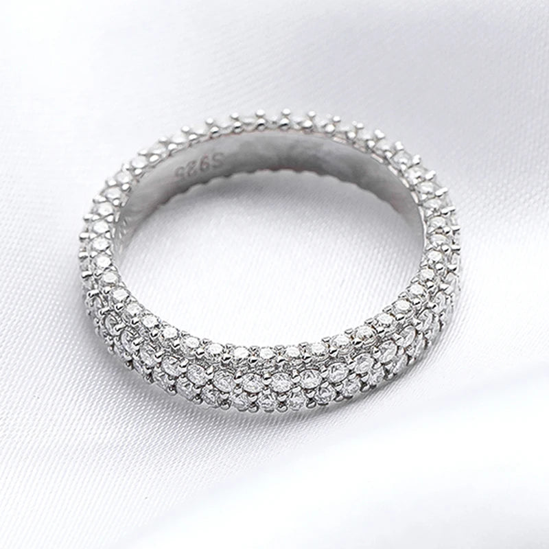 2.5CTW Moissanite Full Eternity Wedding Band