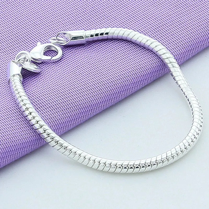 925 Sterling Silver Snake Chain Bracelet