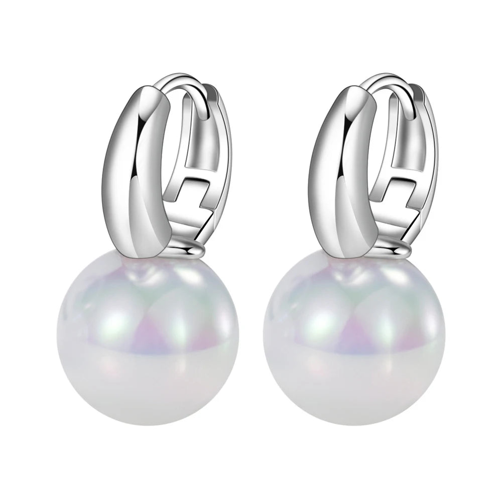 Freshwater Pearl Hoop Earrings for Women