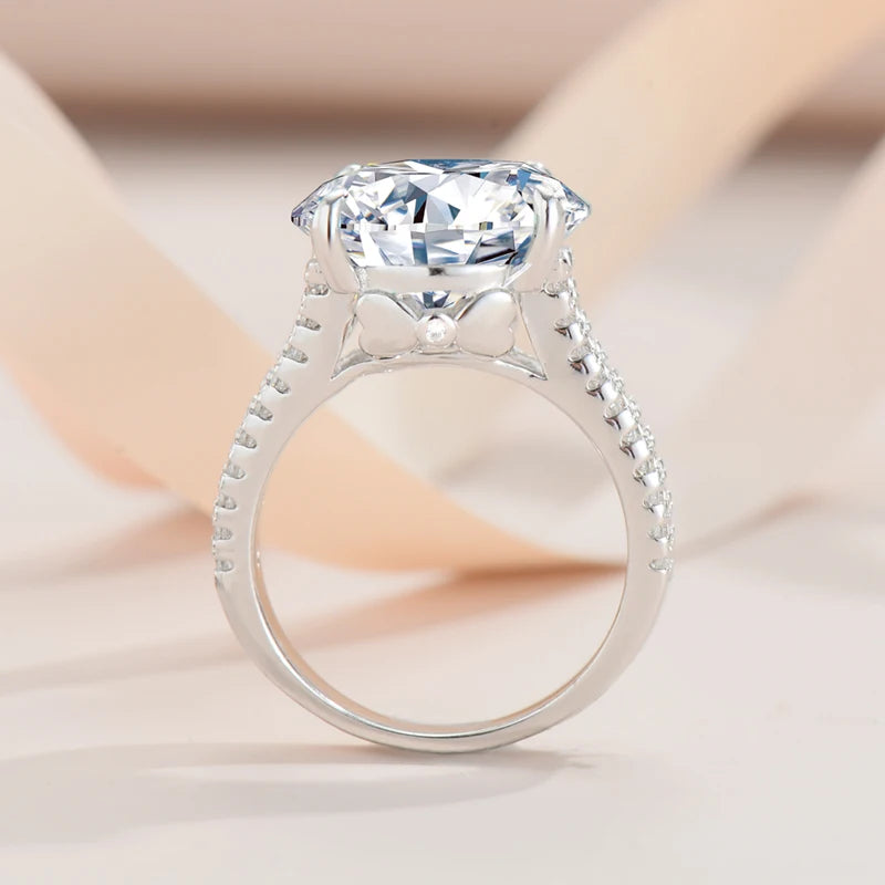 10CT Moissanite Wedding Ring