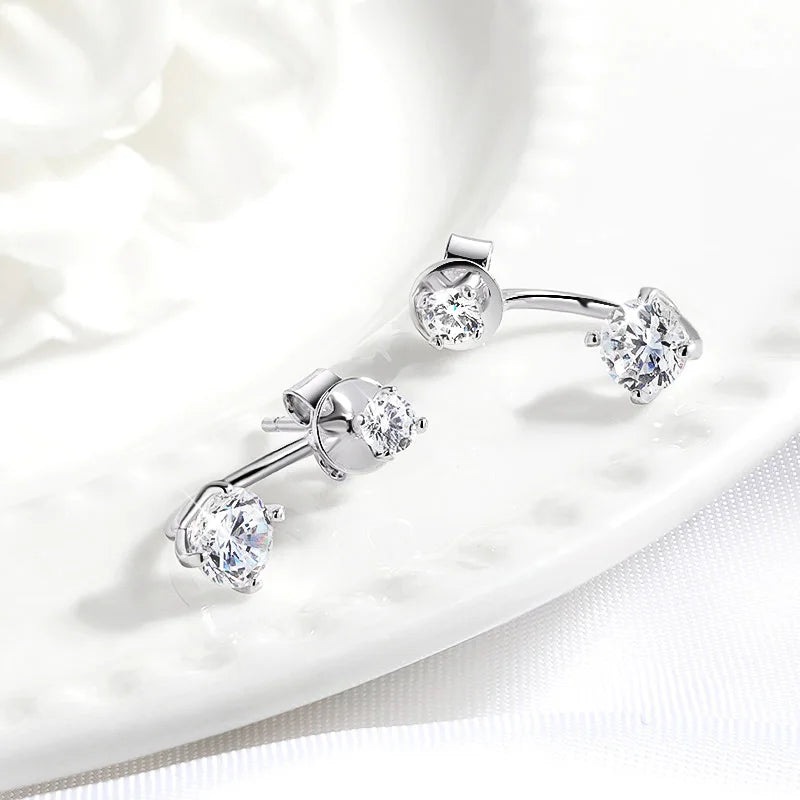 1.2CT Moissanite Drop Earrings in Sterling Silver