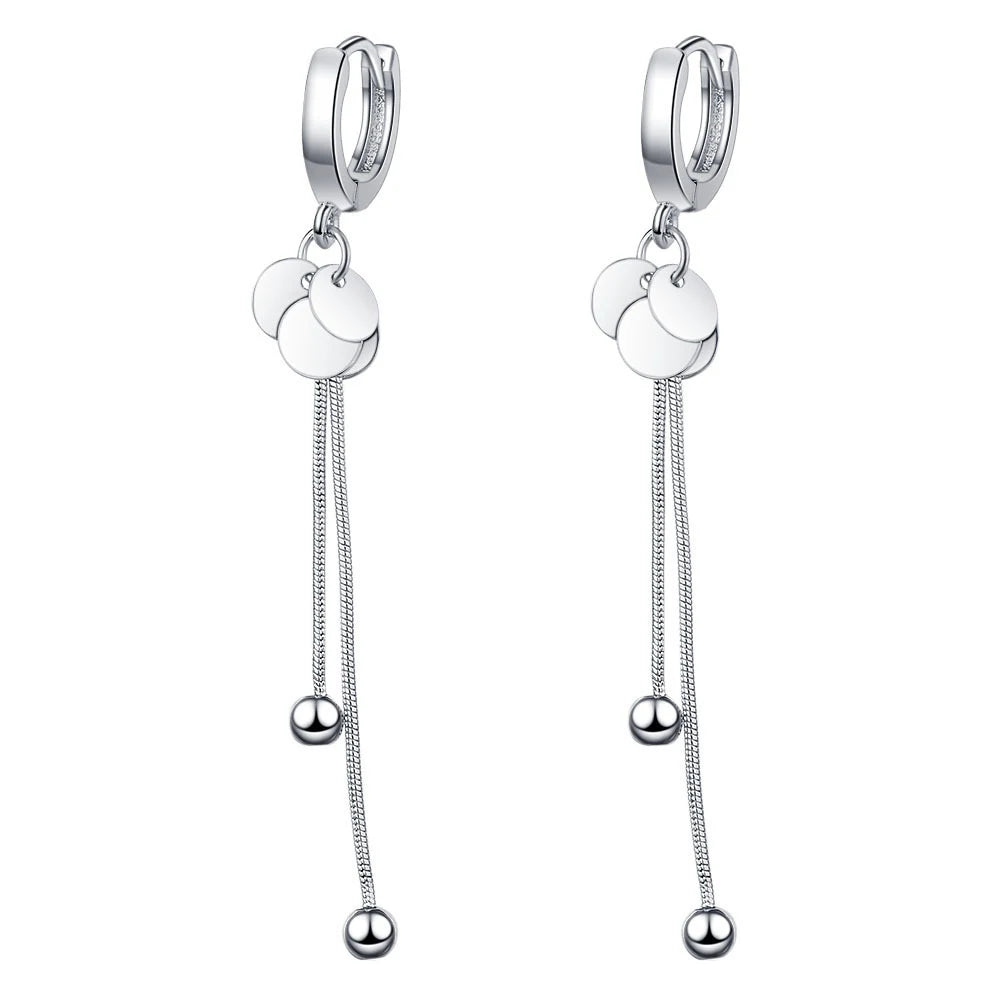 925 Sterling Silver Trendy Water Drop Earrings