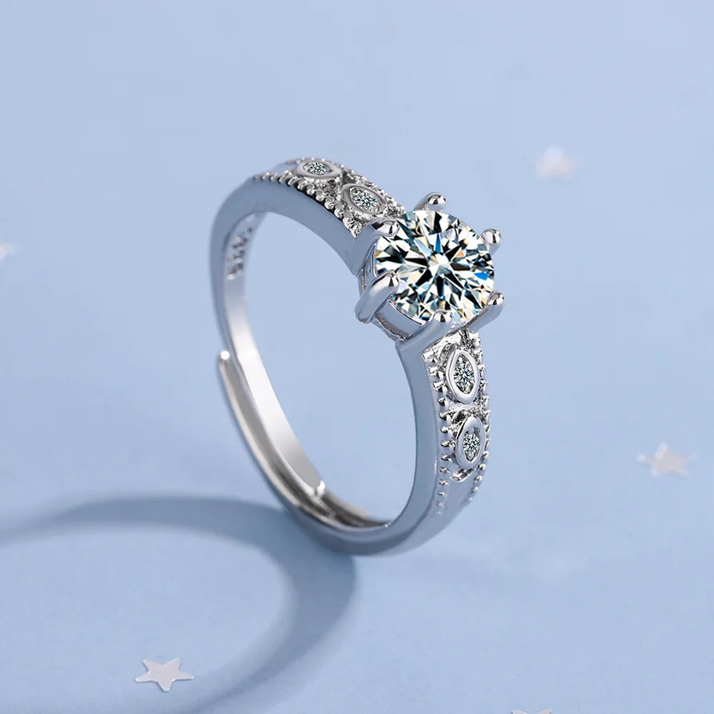 S925 Adjustable Zircon Ring