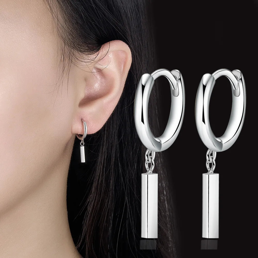 Geometric Square Drop Earrings for Women