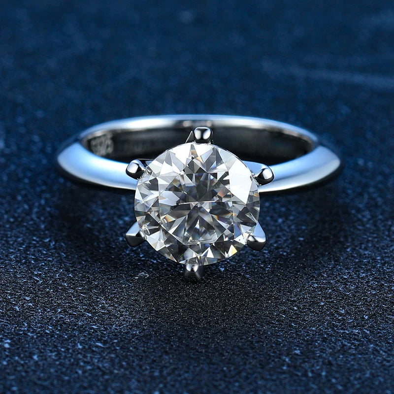 1.5CT Halo Moissanite Engagement Ring