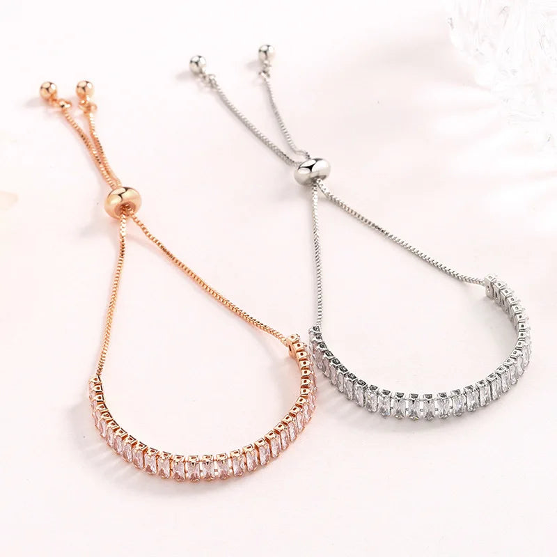 S925 Tennis Chain Crystal Bracelet