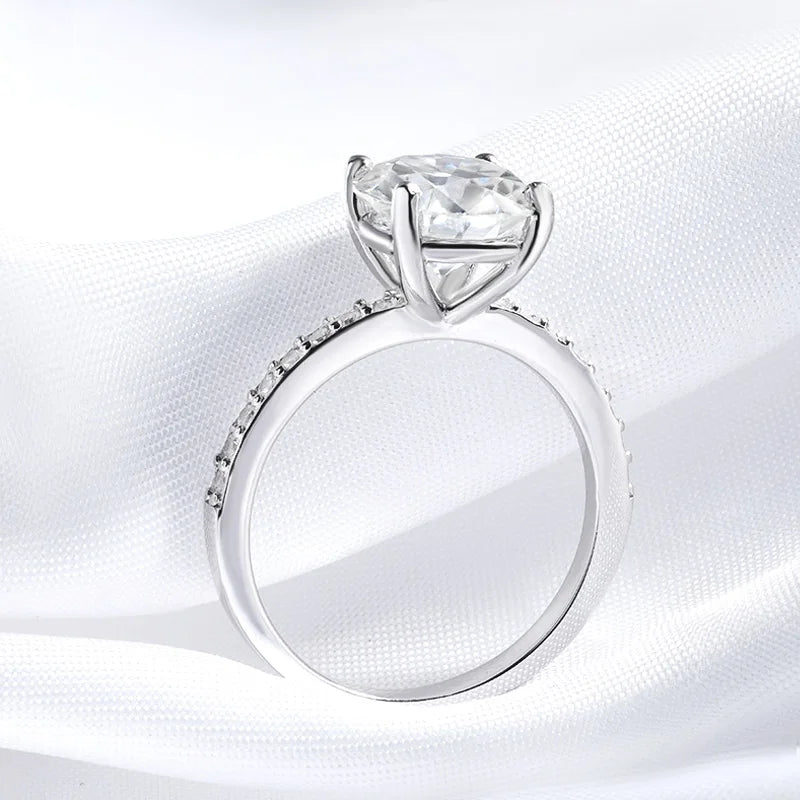 1-3CT Moissanite Promise Ring in Sterling Silver