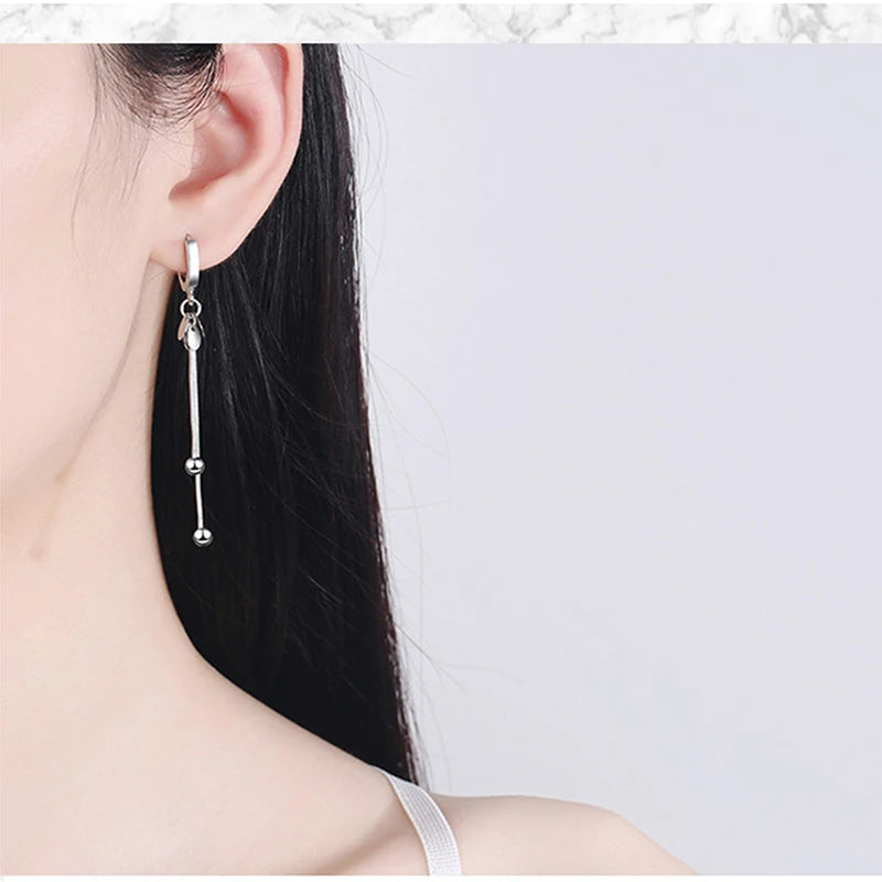 925 Sterling Silver Trendy Water Drop Earrings