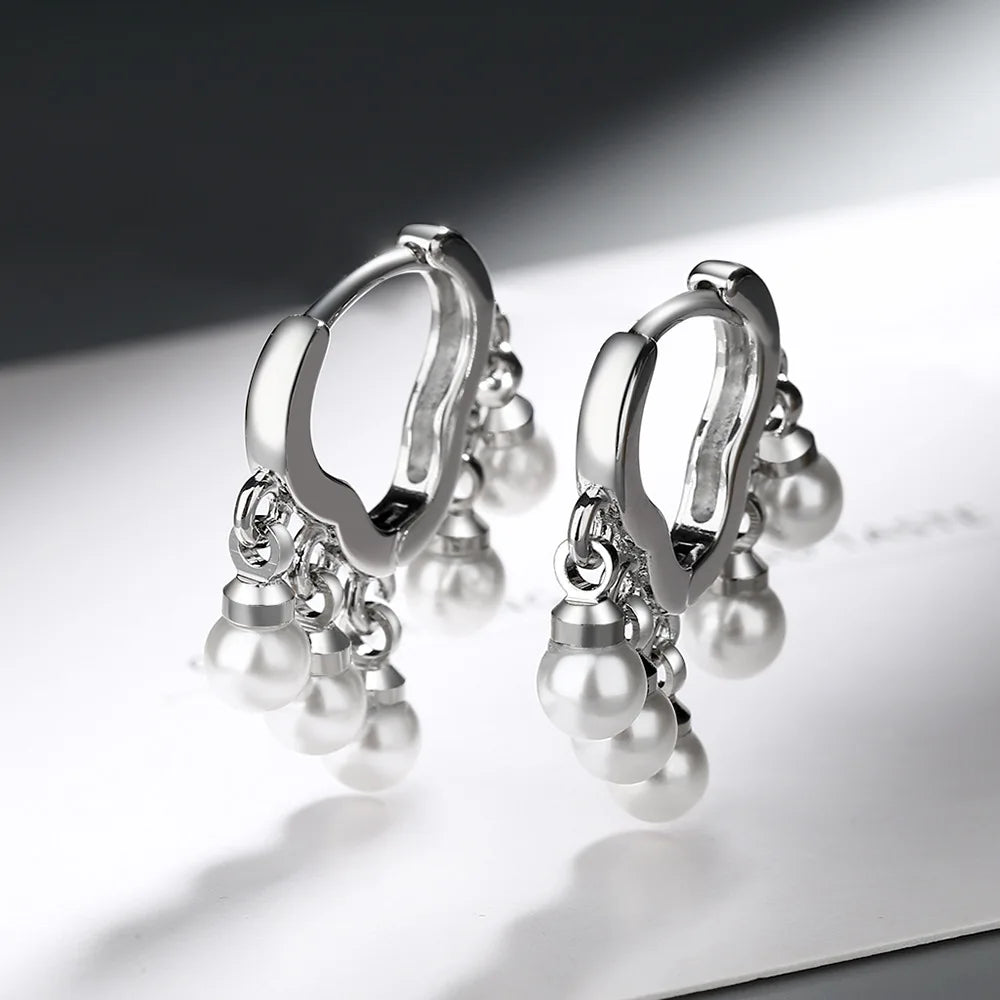 Sterling Silver Freshwater Pearl Drop Earrings