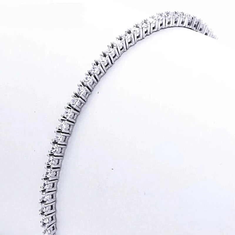 925 Sterling Silver Tennis Bracelet with Zircon