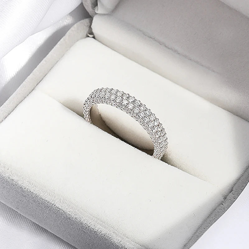 2.5CTW Moissanite Full Eternity Wedding Band